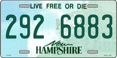 NH license plate 2926883