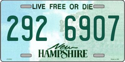 NH license plate 2926907