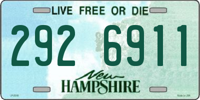NH license plate 2926911