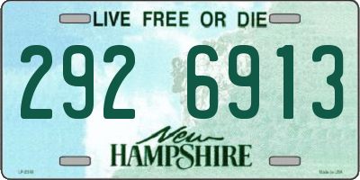 NH license plate 2926913