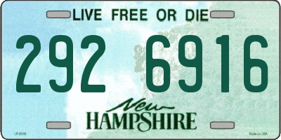 NH license plate 2926916