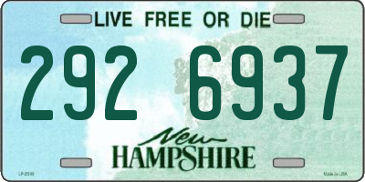 NH license plate 2926937