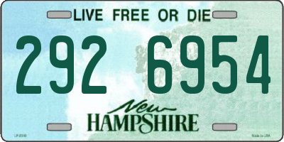 NH license plate 2926954