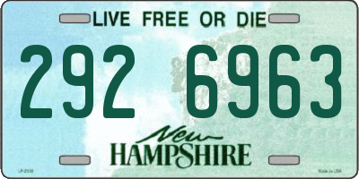 NH license plate 2926963