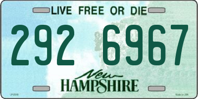 NH license plate 2926967