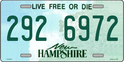 NH license plate 2926972