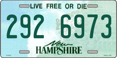 NH license plate 2926973
