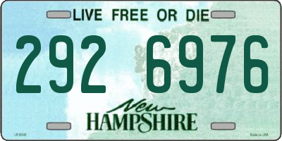 NH license plate 2926976