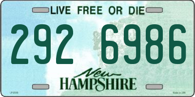 NH license plate 2926986