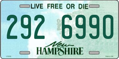 NH license plate 2926990