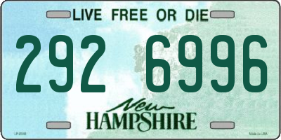 NH license plate 2926996
