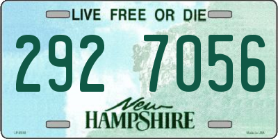 NH license plate 2927056
