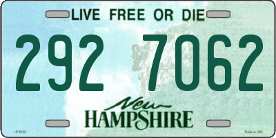 NH license plate 2927062