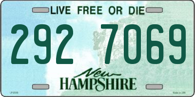 NH license plate 2927069