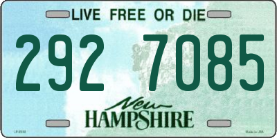 NH license plate 2927085