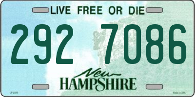 NH license plate 2927086