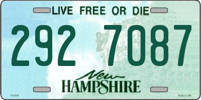NH license plate 2927087