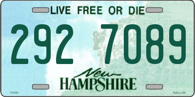 NH license plate 2927089
