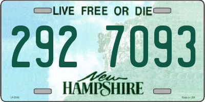 NH license plate 2927093