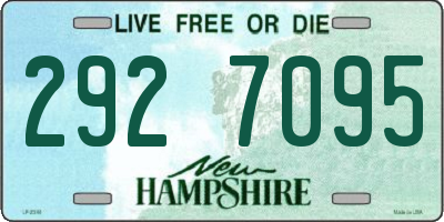 NH license plate 2927095