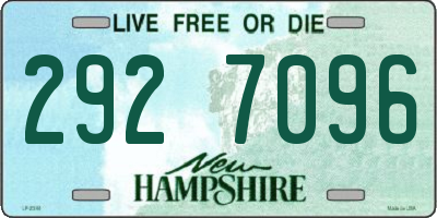 NH license plate 2927096
