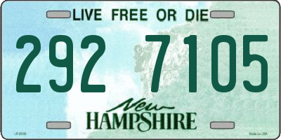NH license plate 2927105
