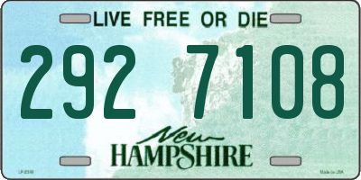 NH license plate 2927108