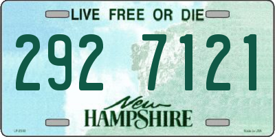 NH license plate 2927121