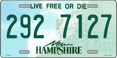 NH license plate 2927127