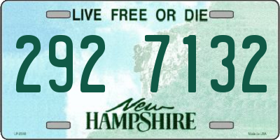 NH license plate 2927132