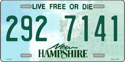 NH license plate 2927141