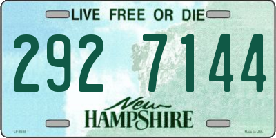 NH license plate 2927144