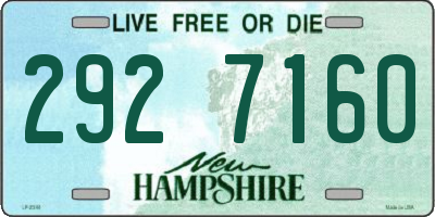 NH license plate 2927160