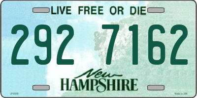 NH license plate 2927162