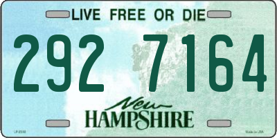 NH license plate 2927164