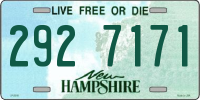 NH license plate 2927171