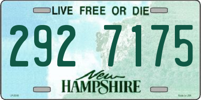 NH license plate 2927175