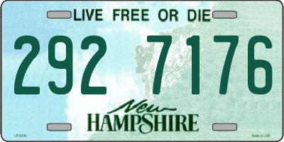 NH license plate 2927176