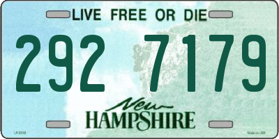 NH license plate 2927179