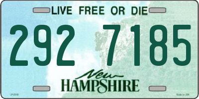 NH license plate 2927185