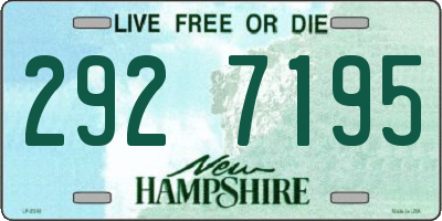 NH license plate 2927195