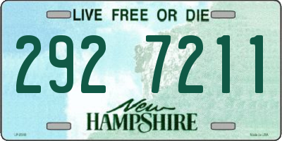 NH license plate 2927211
