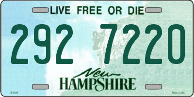 NH license plate 2927220