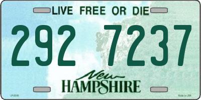 NH license plate 2927237