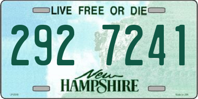 NH license plate 2927241