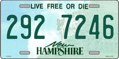 NH license plate 2927246