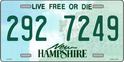NH license plate 2927249