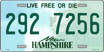 NH license plate 2927256