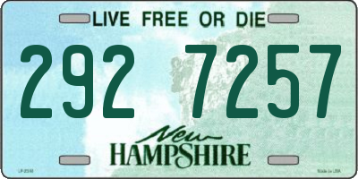 NH license plate 2927257