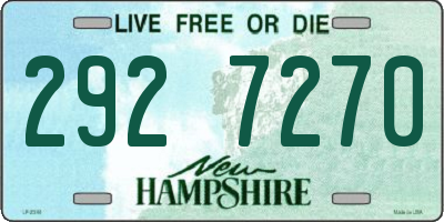 NH license plate 2927270